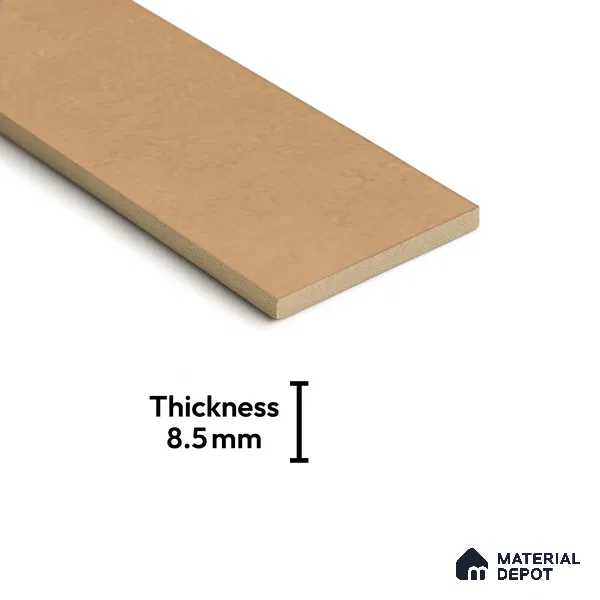 Subway Matte Finish Gold Vitrified Wall Tile | TL 07364 B 12 inch x 3 inch - 8.5 mm | Suitable For Bathroom, Kitchen Backsplash & Restaurant