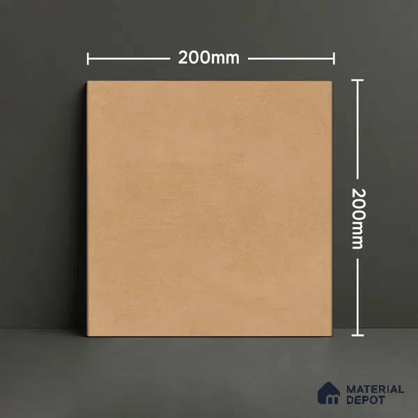 Subway Wall & Floor Tile TL 07364 Trend Gold 200 mm x 200 mm Matte Finish Vitrified Tile - 8 mm | 4 Random Design | Suitable For Kitchen, Bathroom, Balcony | Please Expect a Slight Variation of Pattern
