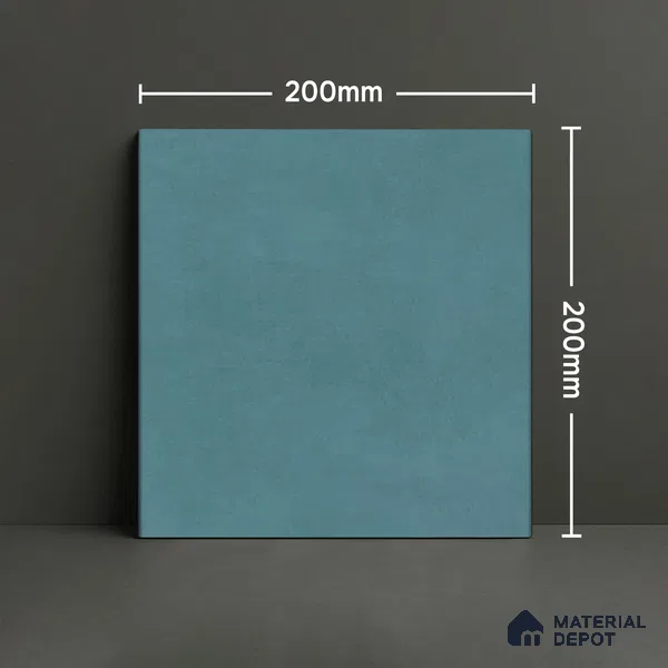 Subway Wall & Floor Matte Finish Green Vitrified Tile | TL 07367 8 inch x 8 inch - 8 mm | Suitable For Bathroom, Kitchen Backsplash & Restaurant