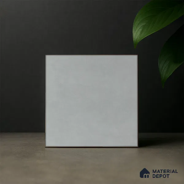 Subway Wall & Floor Matte Finish Silver Vitrified Tile | TL 07368 8 inch x 8 inch - 8 mm | Suitable For Bathroom, Kitchen Backsplash & Restaurant