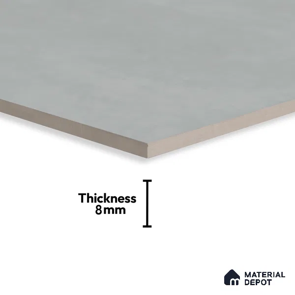 Subway Wall & Floor Matte Finish Silver Vitrified Tile | TL 07368 8 inch x 8 inch - 8 mm | Suitable For Bathroom, Kitchen Backsplash & Restaurant
