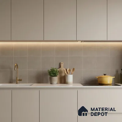 Subway Wall & Floor Tile TL 07370 Trend Harvest 200 mm x 200 mm Matte Finish Vitrified Tile - 8 mm | 4 Random Design | Suitable For living Room, Bedroom, Kitchen | Please Expect a Slight Variation of Pattern (Sample)