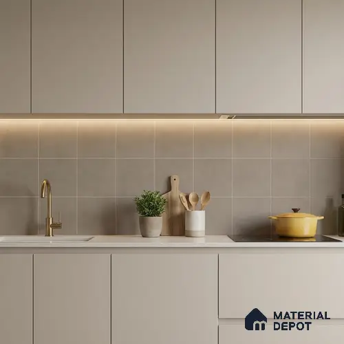 Subway Wall & Floor Tile TL 07370 Trend Harvest 200 mm x 200 mm Matte Finish Vitrified Tile - 8 mm | 4 Random Design | Suitable For living Room, Bedroom, Kitchen | Please Expect a Slight Variation of Pattern