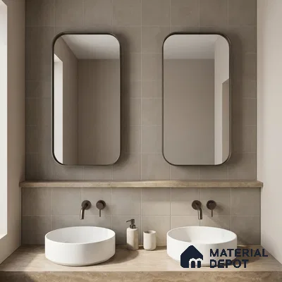 Subway Wall & Floor Tile TL 07370 Trend Harvest 200 mm x 200 mm Matte Finish Vitrified Tile - 8 mm | 4 Random Design | Suitable For living Room, Bedroom, Kitchen | Please Expect a Slight Variation of Pattern (Sample)