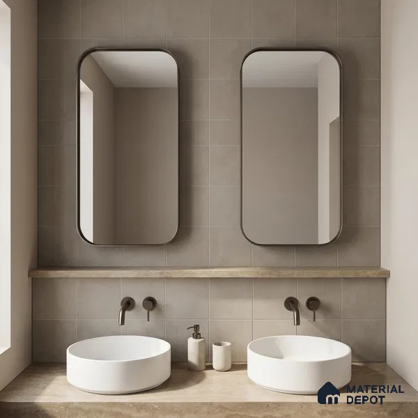 Subway Wall & Floor Tile TL 07370 Trend Harvest 200 mm x 200 mm Matte Finish Vitrified Tile - 8 mm | 4 Random Design | Suitable For living Room, Bedroom, Kitchen | Please Expect a Slight Variation of Pattern (Sample)