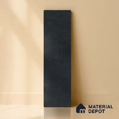 Subway Matte Finish Black Vitrified Wall Tile | TL 07371 B 12 inch x 3 inch - 8.5 mm | Suitable For Bathroom, Kitchen Backsplash & Restaurant