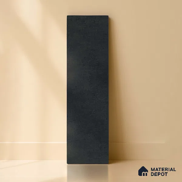 Subway Matte Finish Black Vitrified Wall Tile | TL 07371 B 12 inch x 3 inch - 8.5 mm | Suitable For Bathroom, Kitchen Backsplash & Restaurant