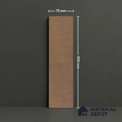 Subway Matte Finish Brown Vitrified Wall Tile | TL 07372 B 12 inch x 3 inch - 8.5 mm | Suitable For Bathroom, Kitchen Backsplash & Restaurant