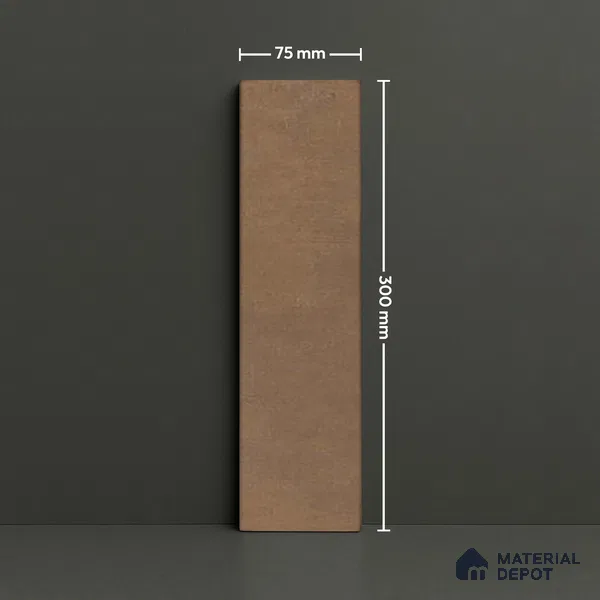 Subway Matte Finish Brown Vitrified Wall Tile | TL 07372 B 12 inch x 3 inch - 8.5 mm | Suitable For Bathroom, Kitchen Backsplash & Restaurant
