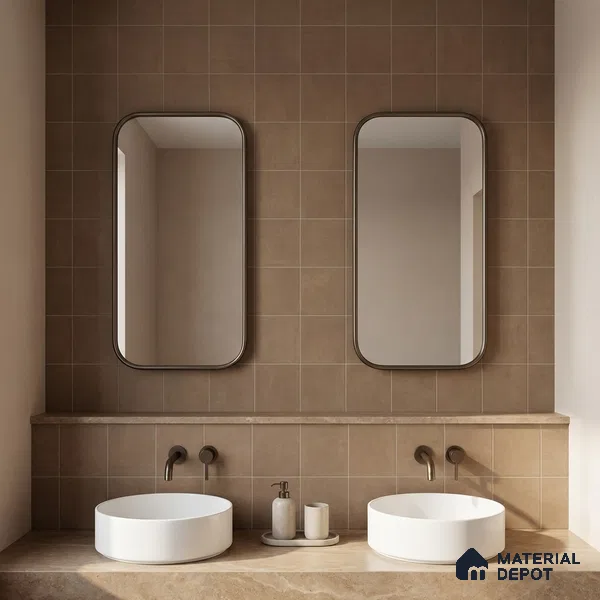 Subway Wall & Floor Tile TL 07372 Trend Sark 200 mm x 200 mm Matte Finish Vitrified Tile - 8 mm | 4 Random Design | Suitable For living Room, Bedroom, Kitchen | Please Expect a Slight Variation of Pattern