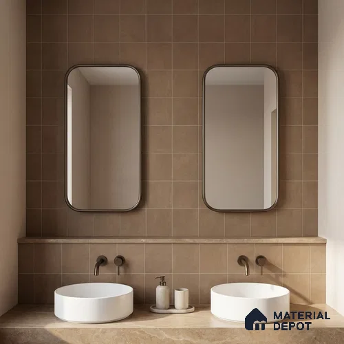 Subway Wall & Floor Tile TL 07372 Trend Sark 200 mm x 200 mm Matte Finish Vitrified Tile - 8 mm | 4 Random Design | Suitable For Kitchen, Bathroom, Balcony | Please Expect a Slight Variation of Pattern
