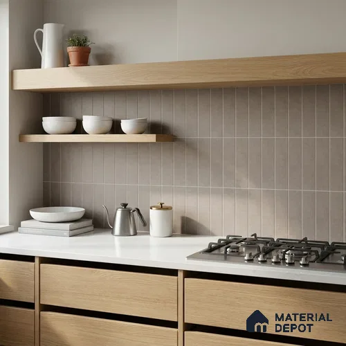 Subway Matte Finish Brown Vitrified Wall Tile | TL 07373 B 12 inch x 3 inch - 8.5 mm | Suitable For Bathroom, Kitchen Backsplash & Restaurant