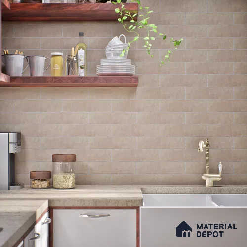 Subway Matte Finish Brown Vitrified Wall Tile | TL 07373 B 12 inch x 3 inch - 8.5 mm | Suitable For Bathroom, Kitchen Backsplash & Restaurant