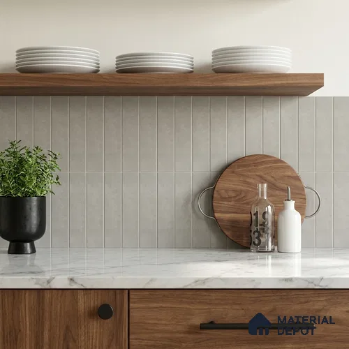 Subway Matte Finish Brown Vitrified Wall Tile | TL 07374 B 12 inch x 3 inch - 8.5 mm | Suitable For Bathroom, Kitchen Backsplash & Restaurant