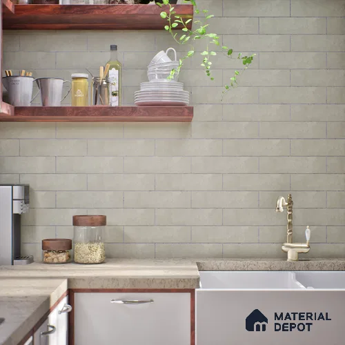 Subway Matte Finish Brown Vitrified Wall Tile | TL 07374 B 12 inch x 3 inch - 8.5 mm | Suitable For Bathroom, Kitchen Backsplash & Restaurant