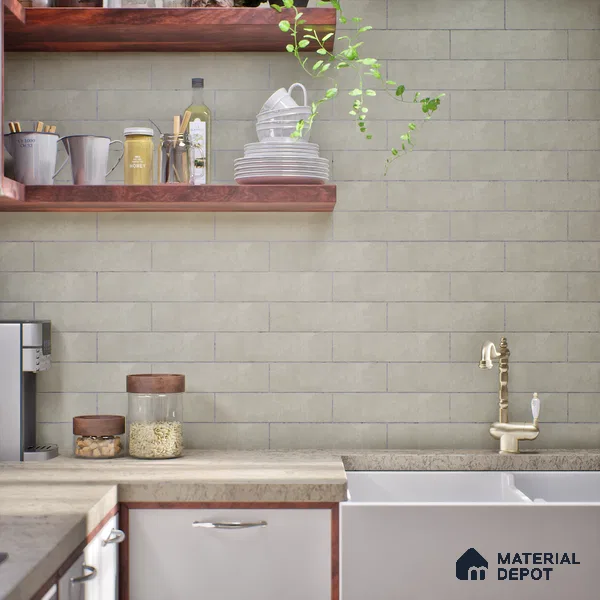 Subway Matte Finish Brown Vitrified Wall Tile | TL 07374 B 12 inch x 3 inch - 8.5 mm | Suitable For Bathroom, Kitchen Backsplash & Restaurant