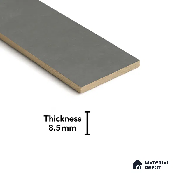 Subway Matte Finish Grey Vitrified Wall Tile | TL 07375 B 12 inch x 3 inch - 8.5 mm | Suitable For Bathroom, Kitchen Backsplash & Restaurant
