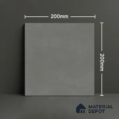 Subway Wall & Floor Matte Finish Grey Vitrified Tile | TL 07375 8 inch x 8 inch - 8 mm | Suitable For Bathroom, Kitchen Backsplash & Restaurant