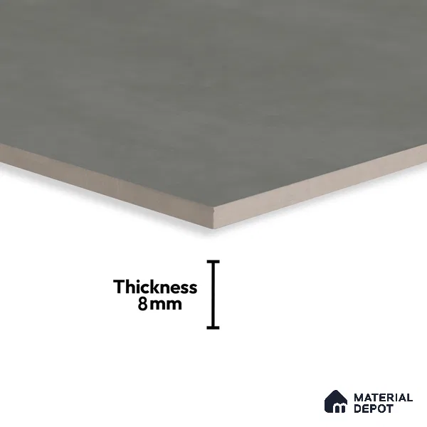 Subway Wall & Floor Matte Finish Grey Vitrified Tile | TL 07375 8 inch x 8 inch - 8 mm | Suitable For Bathroom, Kitchen Backsplash & Restaurant