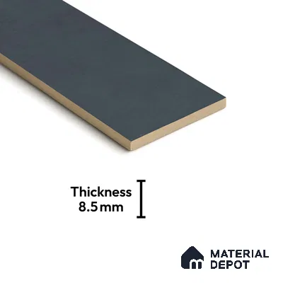 Subway Matte Finish Black Vitrified Wall Tile | TL 07376 B 12 inch x 3 inch - 8.5 mm | Suitable For Bathroom, Kitchen Backsplash & Restaurant