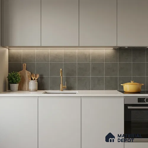 Subway Wall & Floor Tile TL 07377 Trend Cedar 200 mm x 200 mm Matte Finish Vitrified Tile - 8 mm | 4 Random Design | Suitable For living Room, Bedroom, Kitchen | Please Expect a Slight Variation of Pattern