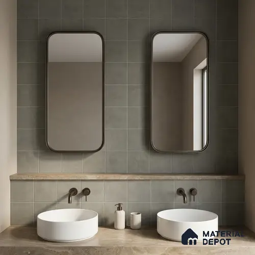 Subway Wall & Floor Tile TL 07377 Trend Cedar 200 mm x 200 mm Matte Finish Vitrified Tile - 8 mm | 4 Random Design | Suitable For living Room, Bedroom, Kitchen | Please Expect a Slight Variation of Pattern