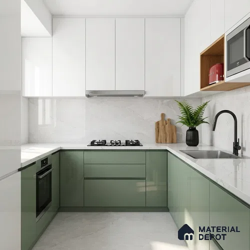 Marble Wall & Floor Tile TL 07388 Claros Grey 4 ft x 2 ft Glossy Finish Vitrified Tile - 9 mm | 4 Random Design | Suitable For living Room, Bedroom, Kitchen