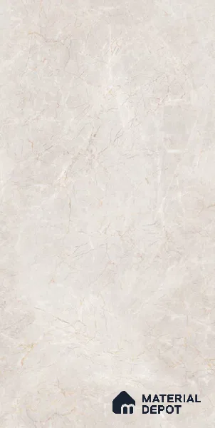 Marble Tundra Grey Wall & Floor Tile TL 07391 Light Grey 4 ft x 2 ft Matte Finish Vitrified Tile - 9 mm | Suitable For Living Room, Bedroom, Kitchen
