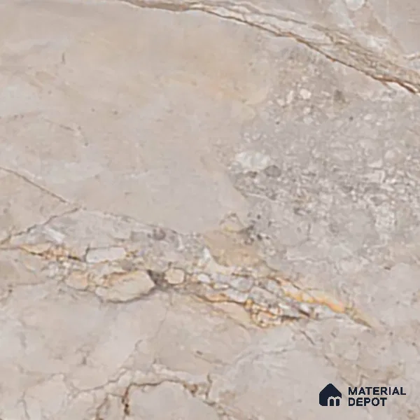 Marble Botticino Wall & Floor Tile TL 07395 Mushroom Beige 4 ft x 2 ft Matte Finish Vitrified Tile - 9 mm | Suitable For Living Room, Bedroom, Kitchen