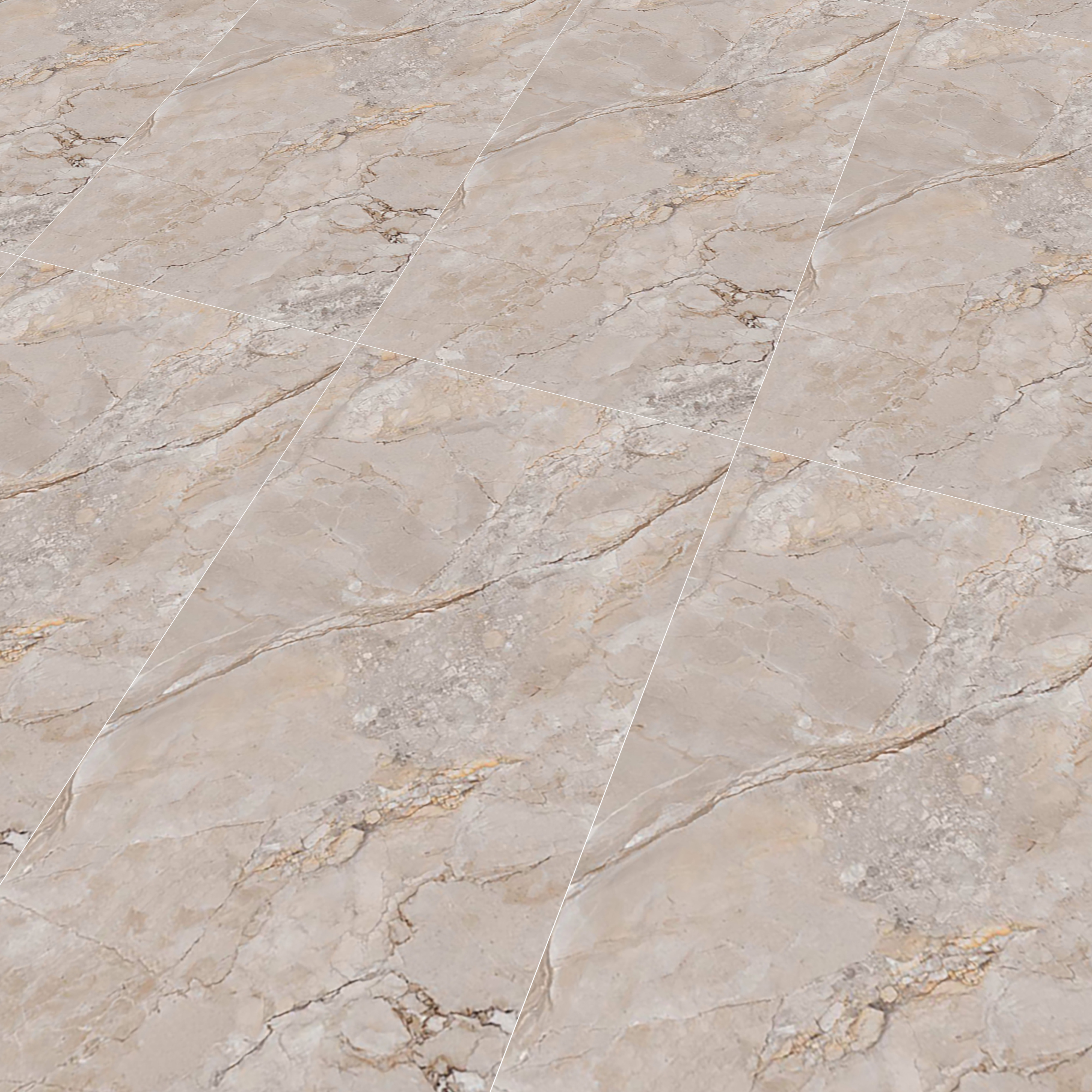 Marble Botticino Wall & Floor Tile TL 07395 Mushroom Beige 4 ft x 2 ft Matte Finish Vitrified Tile - 9 mm | Suitable For Living Room, Bedroom, Kitchen