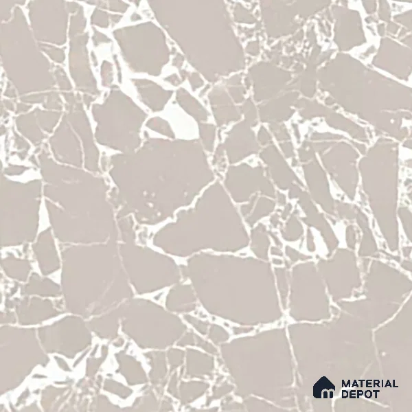 Marble Breccia Oniciata Wall & Floor Tile TL 07396 Taupe Beige 4 ft x 2 ft Matte Finish Vitrified Tile - 9 mm | Suitable For Living Room, Bedroom, Kitchen