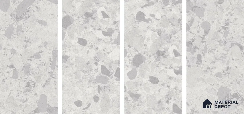 Carving Wall & Floor Tile TL 07397 Lucido Chips Light 4 ft x 2 ft Matte Finish Vitrified Tile - 9 mm | Suitable For Living Room, Bedroom, Kitchen