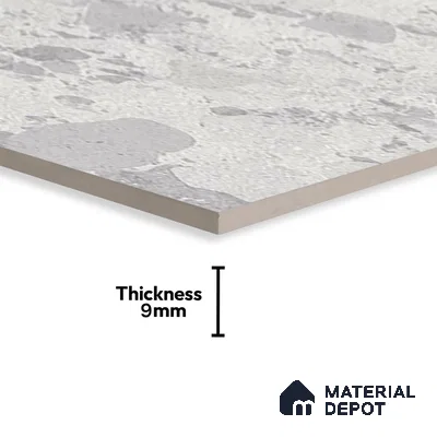 Carving Wall & Floor Tile TL 07397 Lucido Chips Light 4 ft x 2 ft Matte Finish Vitrified Tile - 9 mm | Suitable For Living Room, Bedroom, Kitchen