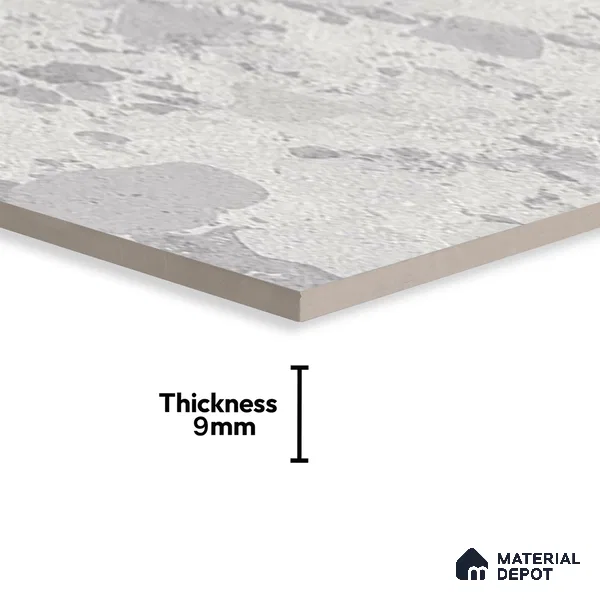 Carving Wall & Floor Tile TL 07397 Lucido Chips Light 4 ft x 2 ft Matte Finish Vitrified Tile - 9 mm | Suitable For Living Room, Bedroom, Kitchen