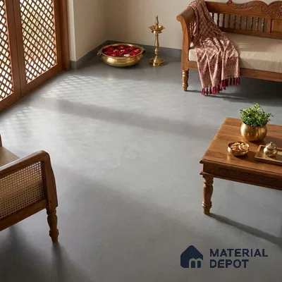Cement Look Wall & Floor Matte Finish Grey Vitrified Tile | TL 07398 4 ft x 2 ft - 9 mm | Suitable For Living Room, Hall & Study