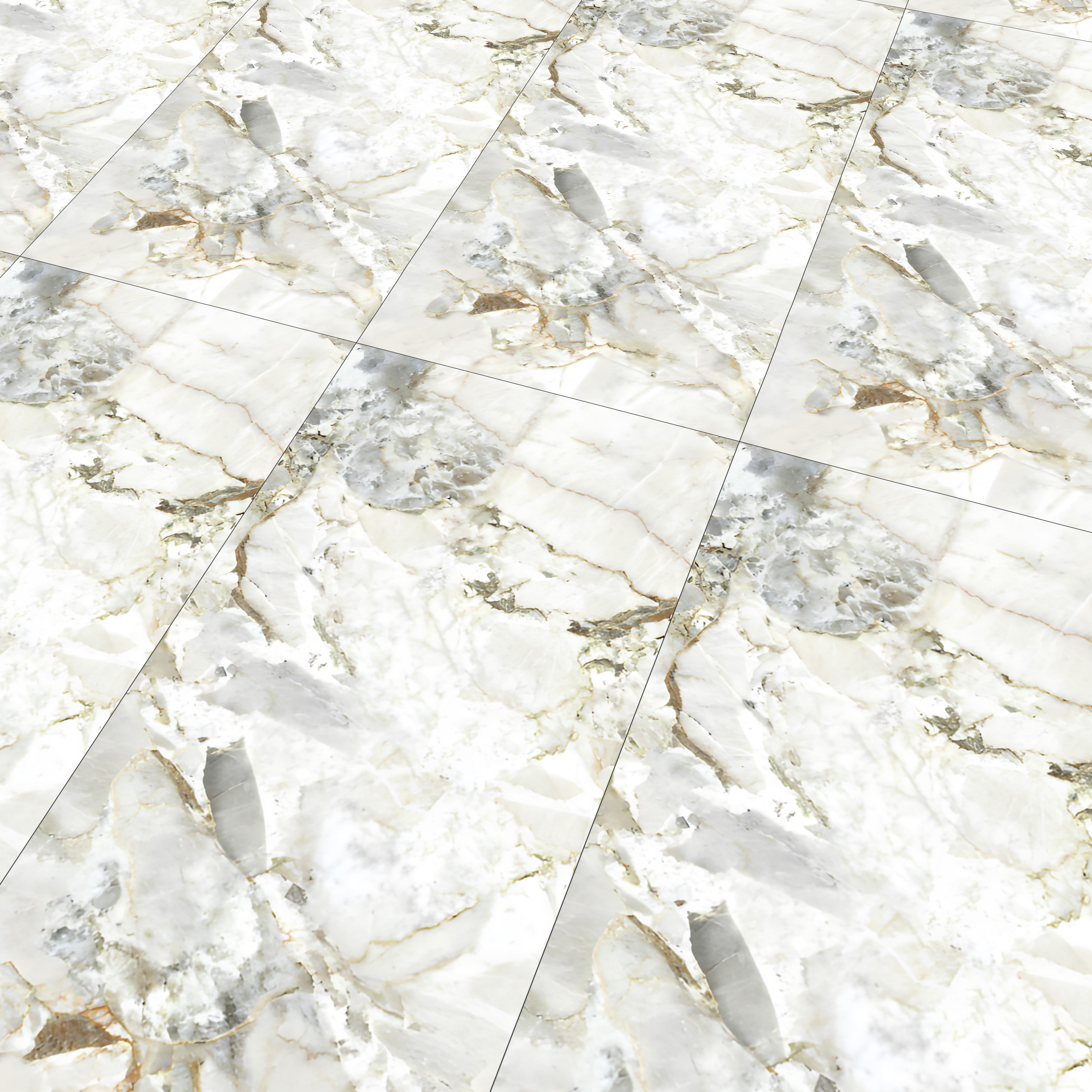Marble Onyx Wall & Floor Tile TL 07405 Off-White 4 ft x 2 ft Matte Finish Vitrified Tile - 9 mm | Suitable For Living Room, Bedroom, Kitchen