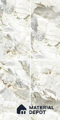 Marble Onyx Wall & Floor Tile TL 07405 Off-White 4 ft x 2 ft Matte Finish Vitrified Tile - 9 mm | Suitable For Living Room, Bedroom, Kitchen