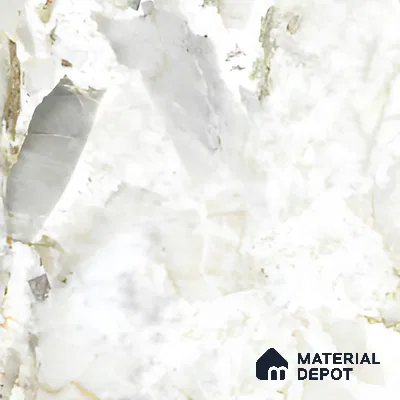 Marble Onyx Wall & Floor Tile TL 07405 Off-White 4 ft x 2 ft Matte Finish Vitrified Tile - 9 mm | Suitable For Living Room, Bedroom, Kitchen
