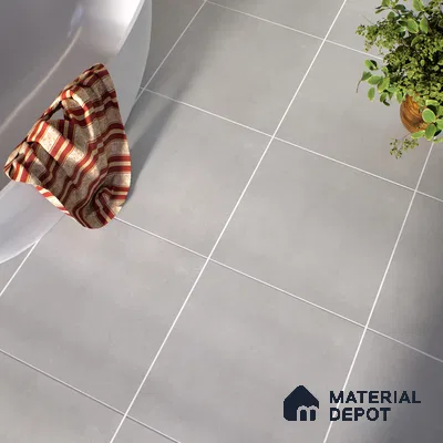 Stone Wall & Floor Tile TL 07409 Azzule Grey 2 ft x 2 ft Matte Finish Vitrified Tile - 9 mm | 4 Random Design | Suitable For living Room, Bedroom, Kitchen | Random Designs