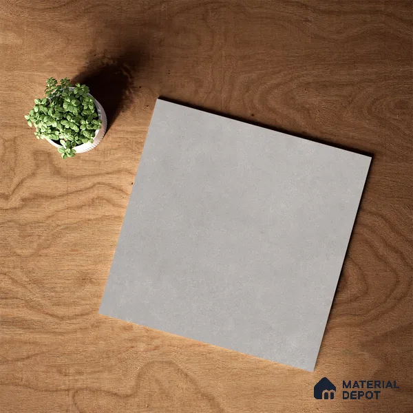Stone Wall & Floor Tile TL 07409 Azzule Grey 2 ft x 2 ft Matte Finish Vitrified Tile - 9 mm | 4 Random Design | Suitable For living Room, Bedroom, Kitchen | Random Designs