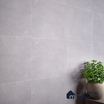 Stone Wall & Floor Tile TL 07409 Azzule Grey 2 ft x 2 ft Matte Finish Vitrified Tile - 9 mm | 4 Random Design | Suitable For living Room, Bedroom, Kitchen | Random Designs
