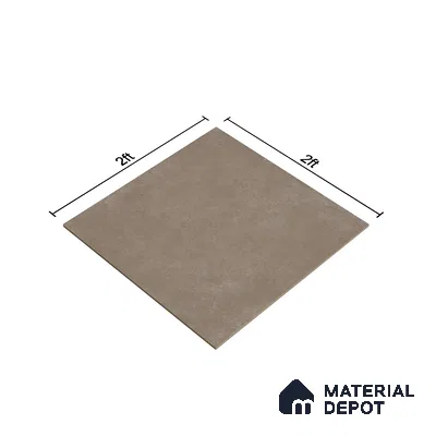 Cement Wall & Floor Tile TL 07412 Azzule Taupe 2 ft x 2 ft Matte Finish Vitrified Tile - 9 mm | Suitable For living Room, Bedroom, Bathroom | Random Designs