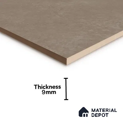 Cement Wall & Floor Tile TL 07412 Azzule Taupe 2 ft x 2 ft Matte Finish Vitrified Tile - 9 mm | Suitable For living Room, Bedroom, Bathroom | Random Designs