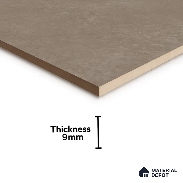 Cement Wall & Floor Tile TL 07412 Azzule Taupe 2 ft x 2 ft Matte Finish Vitrified Tile - 9 mm | Suitable For living Room, Bedroom, Bathroom | Random Designs