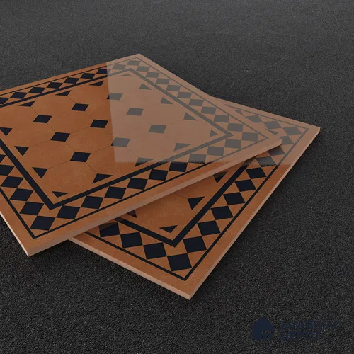 Moroccan Floor & Wall Tile TL 07413 Derby Cotto 2 ft x 2 ft Matte Finish Vitrified Tile - 9 mm | Suitable For Kitchen, Balcony, Bathroom | Please Expect a Slight Variation of Pattern | Random Designs