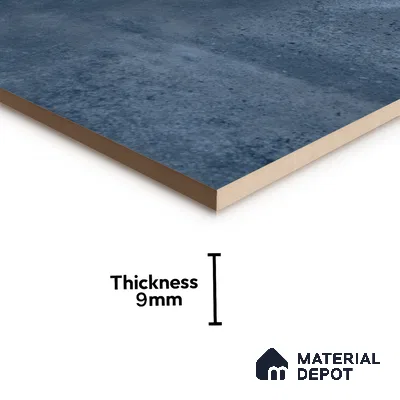 Cement Wall & Floor Tile TL 07414 Vint Azul 2 ft x 2 ft Matte Finish Vitrified Tile - 9 mm | Suitable For living Room, Bedroom, Bathroom | Random Designs