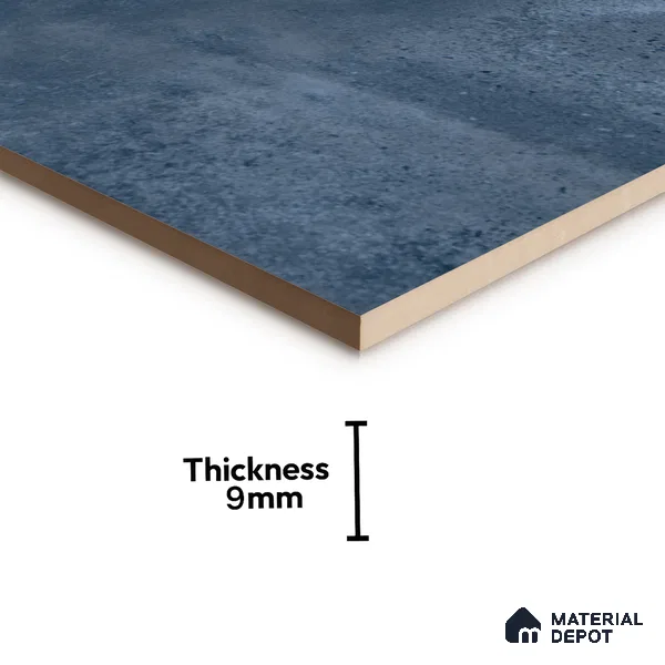 Cement Wall & Floor Tile TL 07414 Vint Azul 2 ft x 2 ft Matte Finish Vitrified Tile - 9 mm | Suitable For living Room, Bedroom, Bathroom | Random Designs
