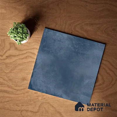 Cement Wall & Floor Tile TL 07414 Vint Azul 2 ft x 2 ft Matte Finish Vitrified Tile - 9 mm | Suitable For living Room, Bedroom, Bathroom | Random Designs