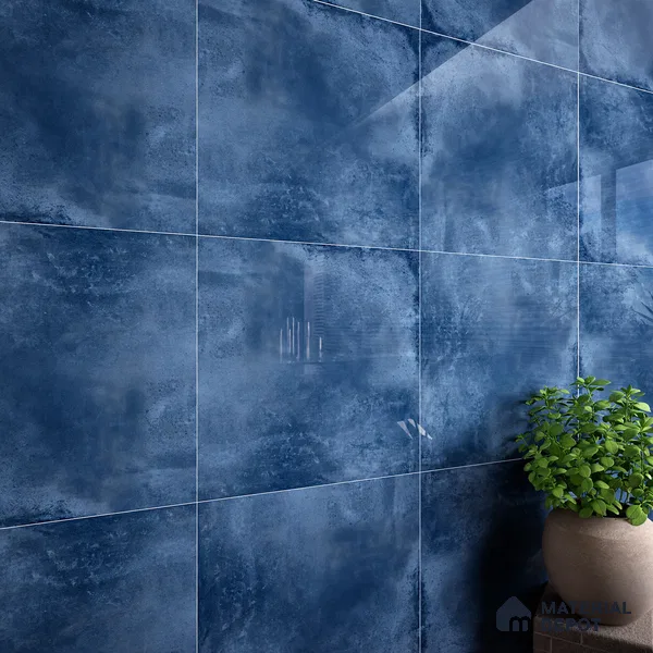 Cement Wall & Floor Tile TL 07414 Vint Azul 2 ft x 2 ft Matte Finish Vitrified Tile - 9 mm | Suitable For living Room, Bedroom, Bathroom | Random Designs