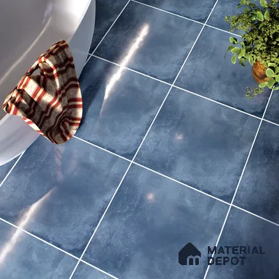 Cement Wall & Floor Tile TL 07414 Vint Azul 2 ft x 2 ft Matte Finish Vitrified Tile - 9 mm | Suitable For living Room, Bedroom, Bathroom | Random Designs